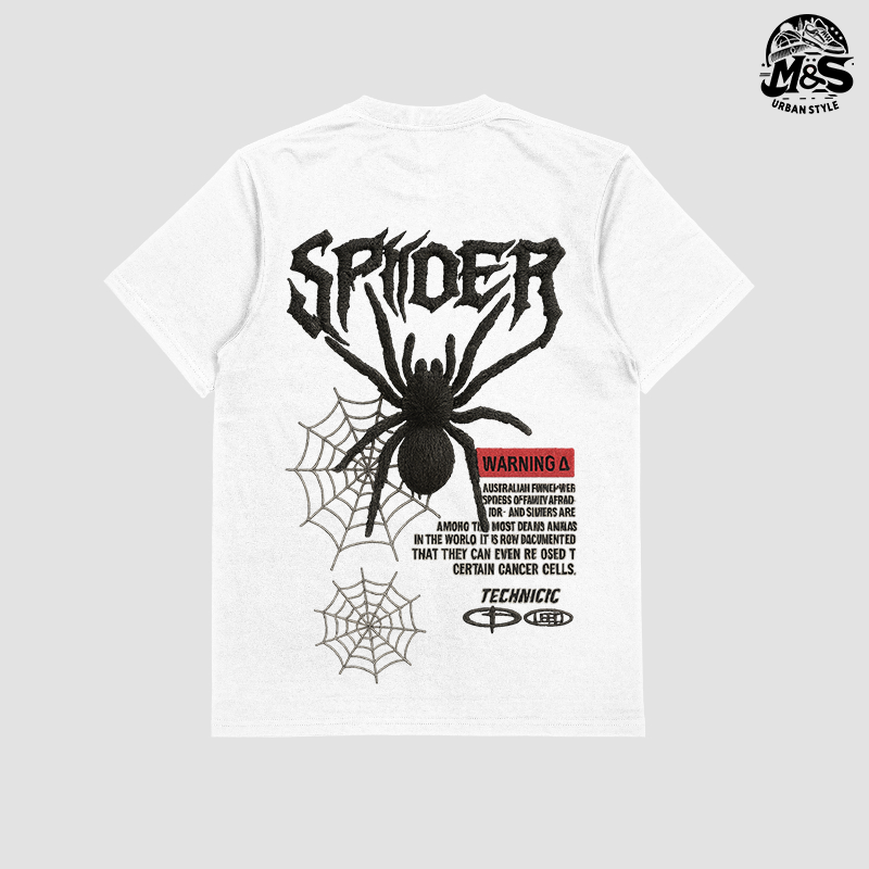 Camiseta Spider (efecto bordado)